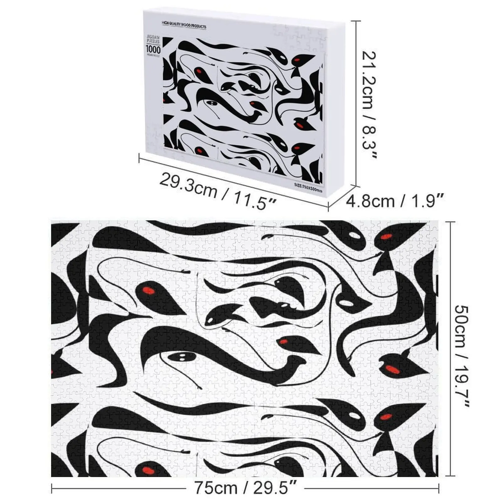 عزيزي الأشباح الناس اللغز صورة مخصصة شخصية لعبة ألغاز الطفل