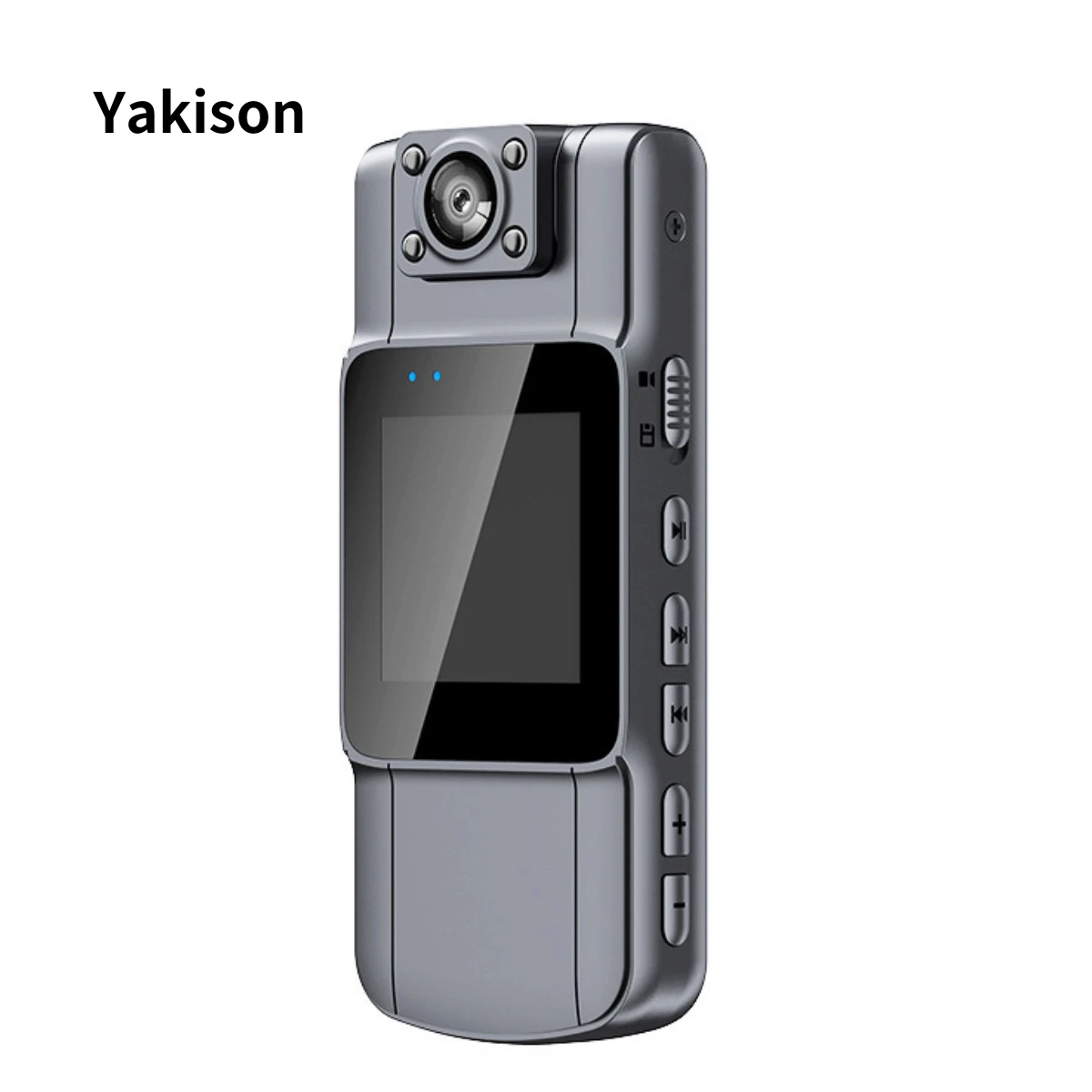 YAKISON Driving RecorderHD 1080P Handheld Back Clip Law Enforcement Instrument Infrared Night Vision WiFi Portable Camera Smart