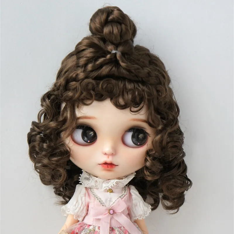 

JD737 1/3 8-9inch 9-10inch European retro banquet Updo wig SD DOD Synthetic mohair BJD wigs Blythes Doll Hair