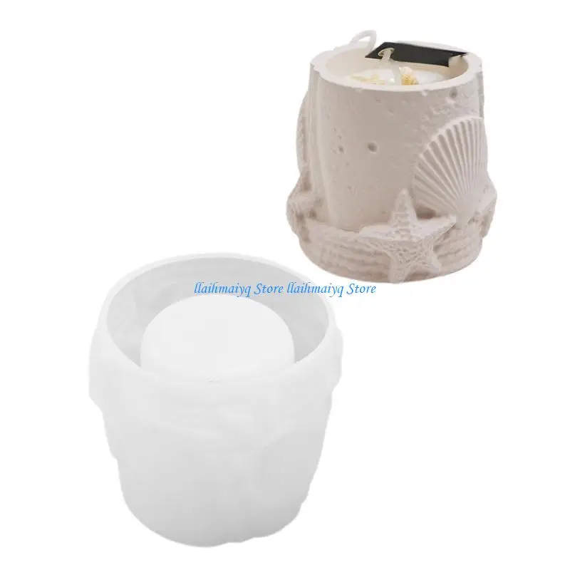 573B Portable Shells Silicone Mould for Resin Castes Jewelry Tray and Holder