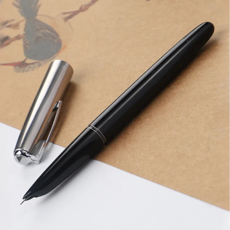 New Pilot 3410 Japan Fountain Pen Dark Tip Writing Practice F 0.5MM Nib,Classic Squeeze and Suction Ink Student Stationery