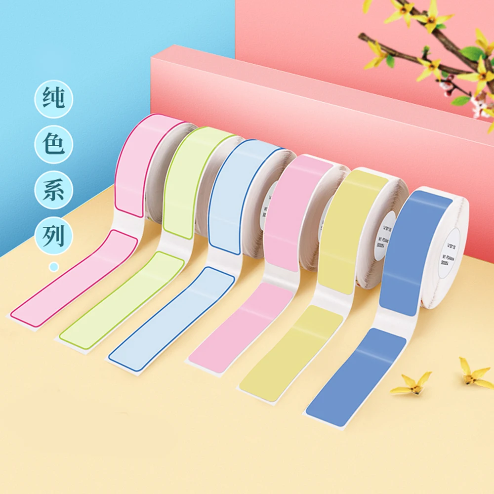 Colorful Niimbot D11 D110 D101 Printing Label 12*30 12*40 15*30 15*50mm For Niimbot Wireless Label Maker Waterproof Paper Rolls