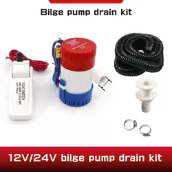 Bilge pump drain kit 12v 24V 750gph 1100GPH water pump used in boat seaplane motor homes houseboat water  submersible water pump