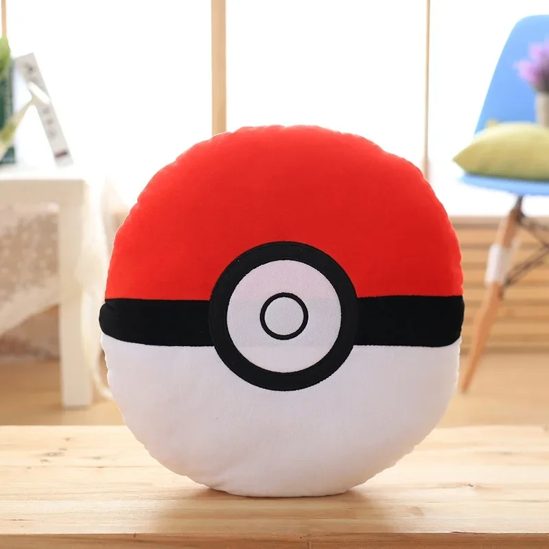 Pokemon Poke Ball Pillow Sofa Soft Cushion Room Decoration Anime Doll Model Office Nap Pillow Children's Toy Birthday Gift