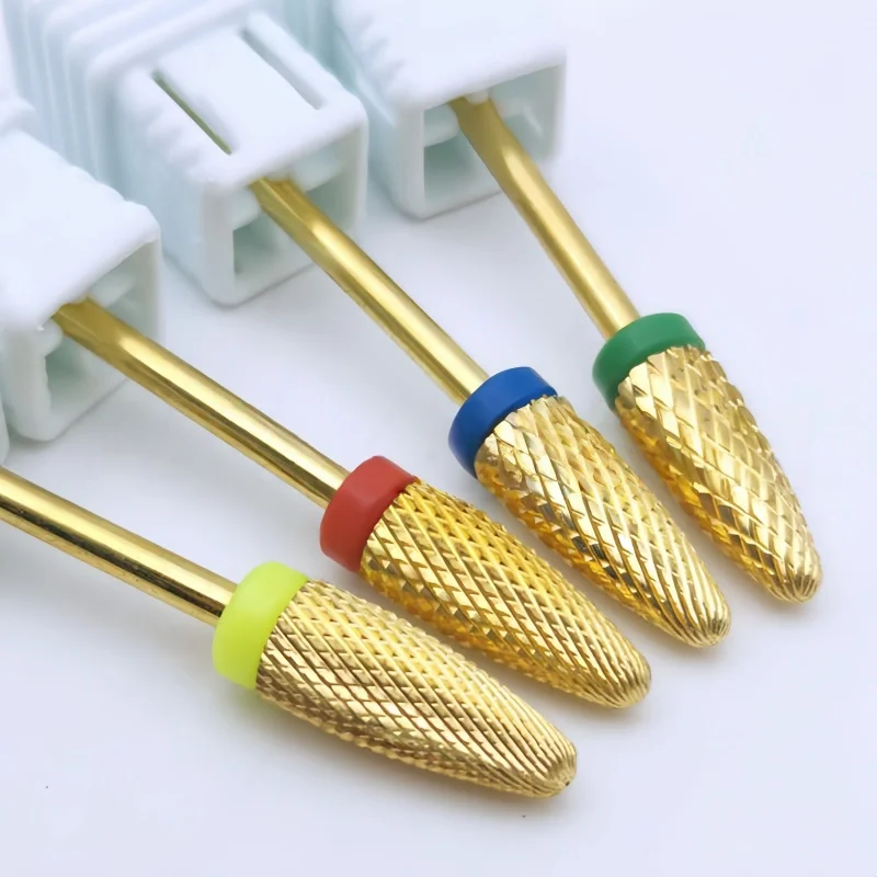 Aço de tungstênio broca do prego máquina de corte fresa arquivo de unhas remoção gel polimento ferramenta acessórios