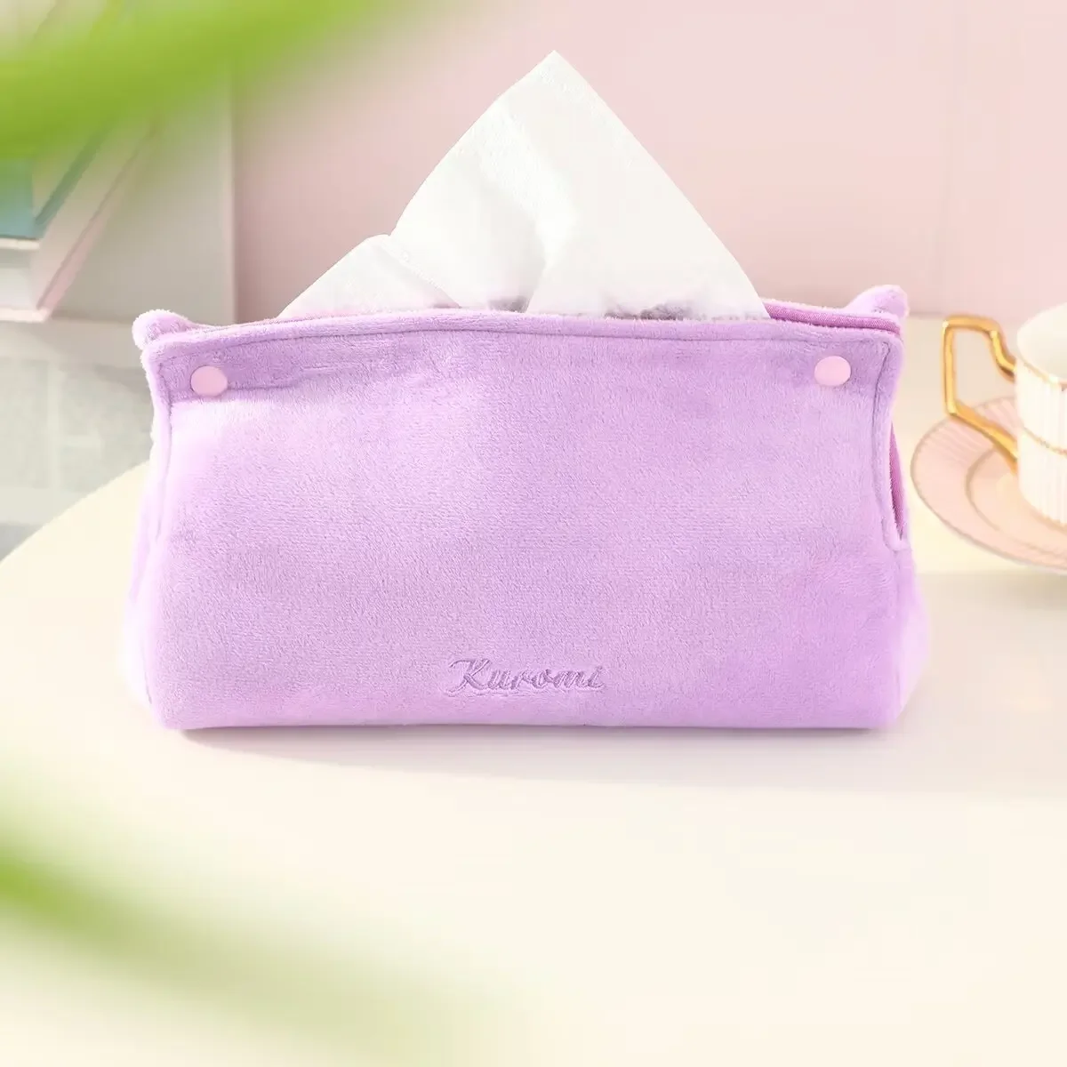 Kuromi Plush Tissue Boxes Kawaii Soft Plush Tissue Covers Pochacco Cinnamoroll Napkin Holders Home Decor Bedroom Living Room