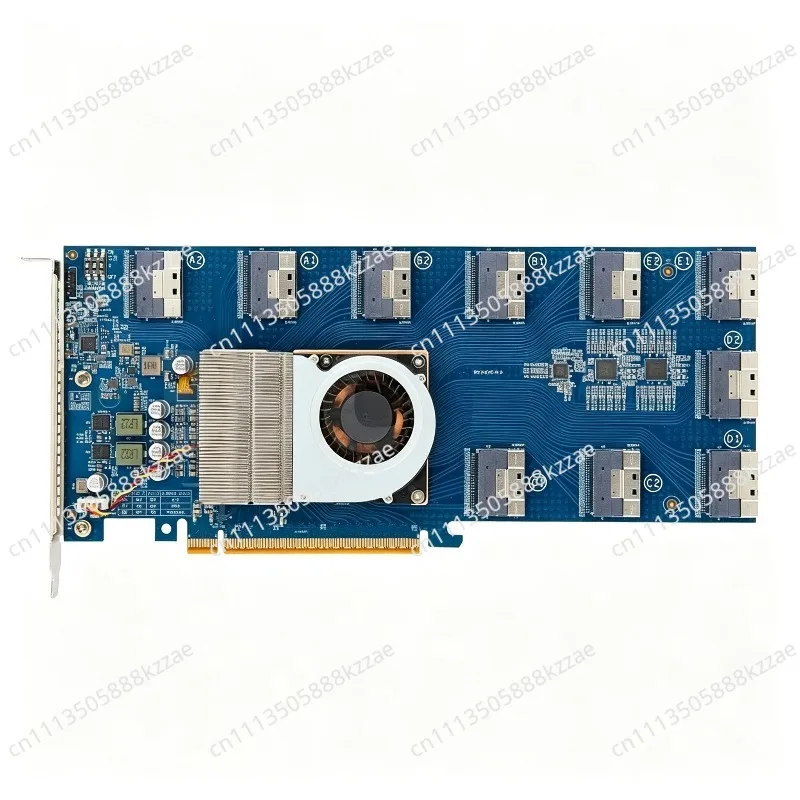 PCIe 4.0/Split Free/X16/SFF8654, PLX88096 Expansion Card