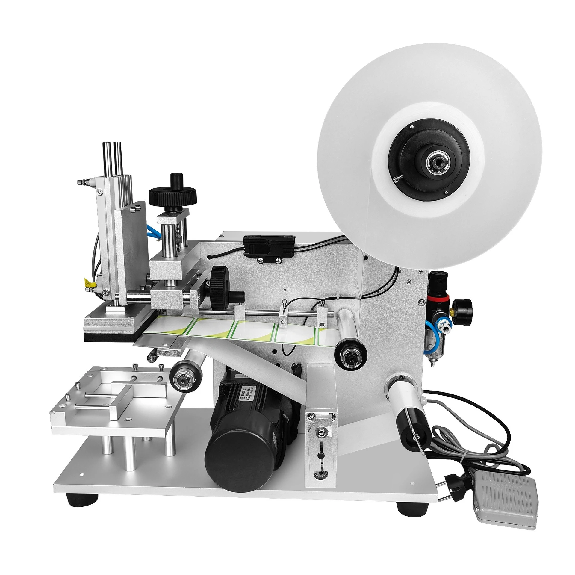 Flat Surface Labeling Machine High Precision Semi-Automatic Labeler Equipment Square Bottle Pneumatic Labeling Machine