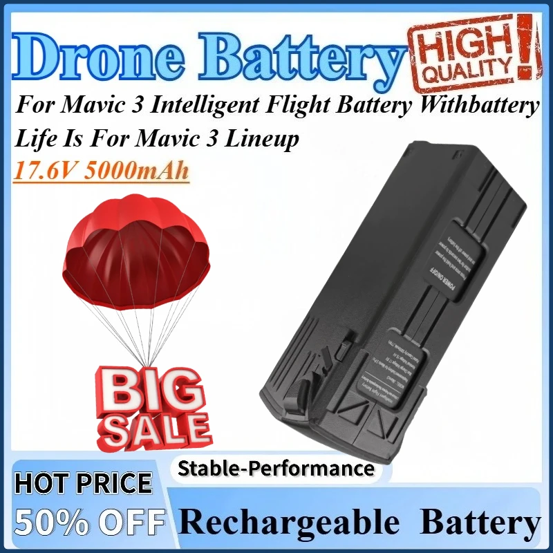 

17.6V 5000mAh For Mavic 3 Lineup High Quality Full Capacity Life Is For Mavic 3 Intelligent Flight Battery Withbattery