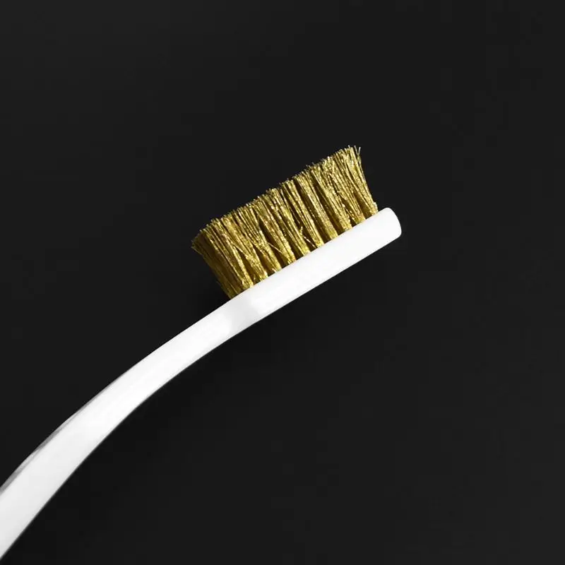 3D Printer Wire Brush 3 Rows Small Toothbrush Cleaning Derusting Brush Brush Handle Hot Bed Cleaning Part