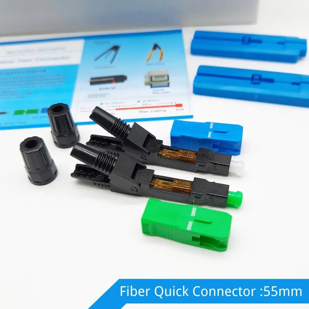 

10/20Pcs Lot Quick Field Assembly FTTH Embedded Fast APC SM Fiber Optic SC UPC Cold Connector