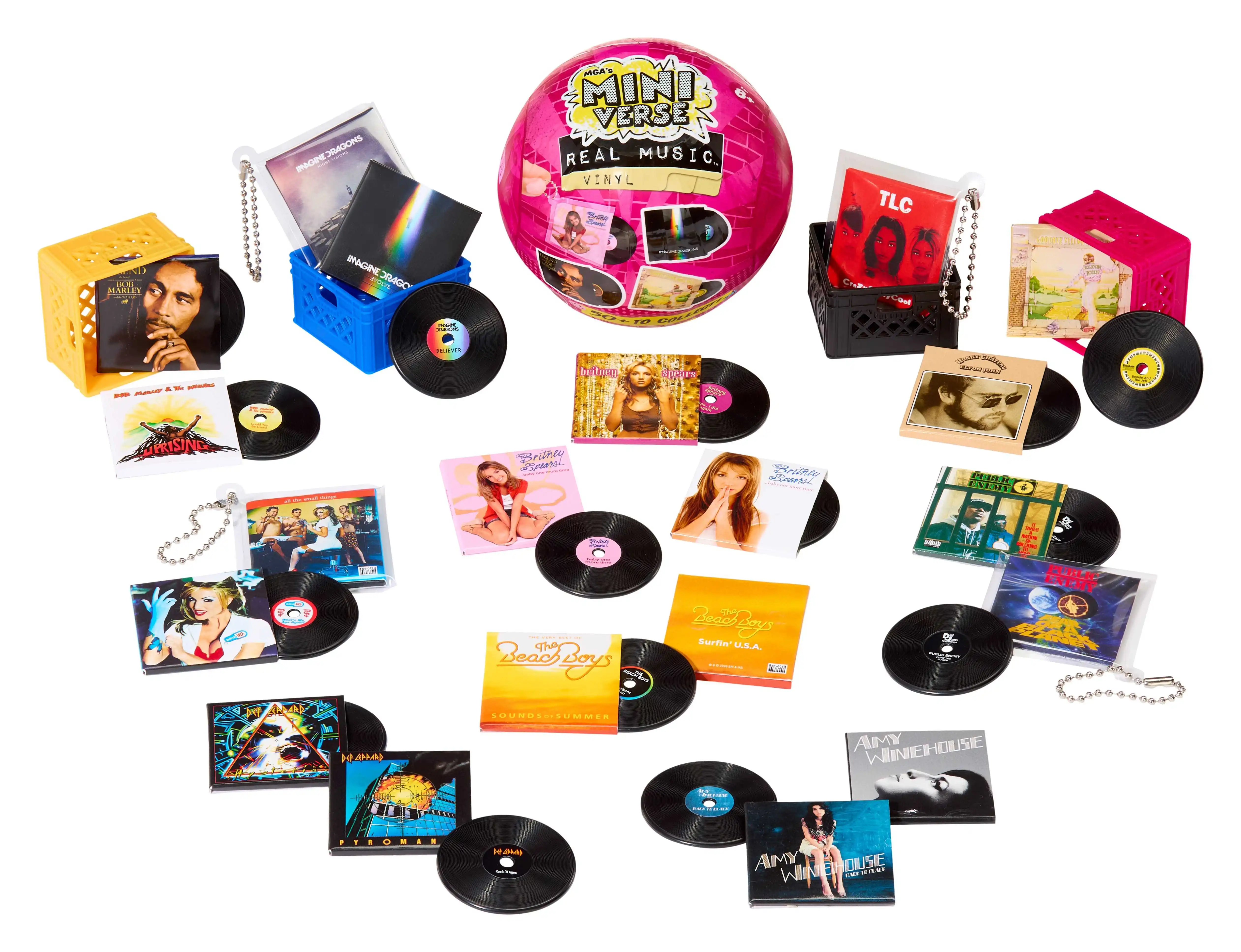 MGA MINIVERSE MV – Mini Vinyl Record Music Ball Trend Toy Blind Box: A Gift for Girls