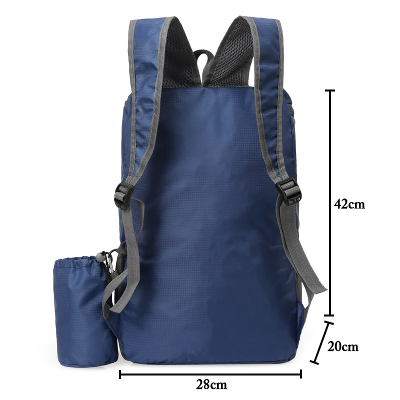 Foldable Backpack for Women Men Shoulders Bag Large Capacity Knapsack Outdoor Travel Ride Hiking Field Pack Ultra-Light Rucksack