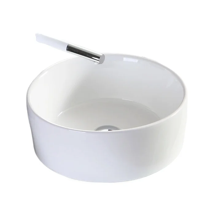 Simple and fashionable basin on the stage, a variety of ceramic round square art basin, face wash basin