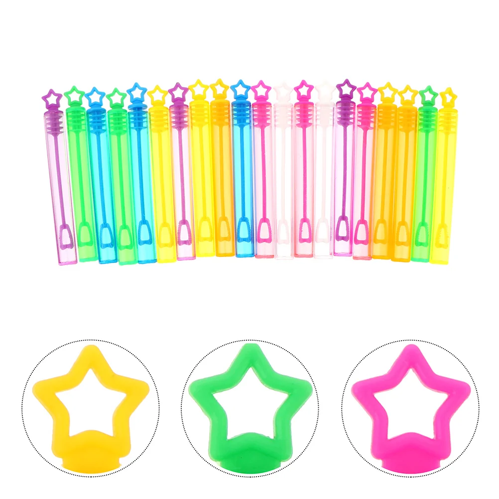 30 Pcs Empty Bubble Bottle Plastic Wands Mini Toys for Kids Refilled Children's Party