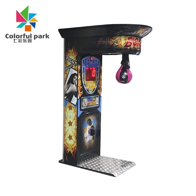 Street Entertainment Boxing Machine Amusement Park Coin Operated Sport Arcade Boxing Game