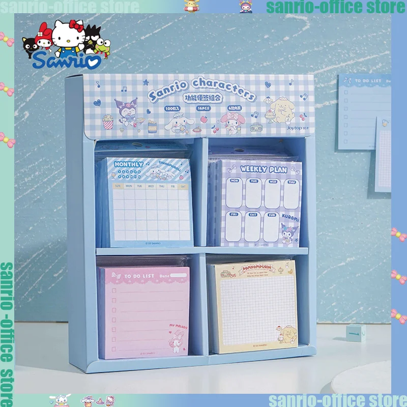 

16pcs New Sanrio Mul-Functional Memo Planners 2 In 1 Students Notebook Cartoon Pochacco Office Stationery Writing Pad Wholesale