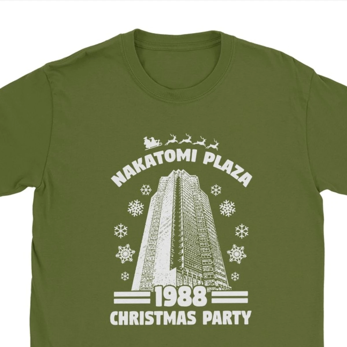 Men Nakatomi Plaza Tshirts Movie Christmas Party 1988 Clothes Hipster Crew Neck Tee Shirt Tee Shirts