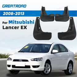 4Pcs Car Front Fender Flares Rear Splash Guards Mud Flaps Mudguards for Mitsubishi Lancer EX 2008 2009 2010 2011 2012 2013