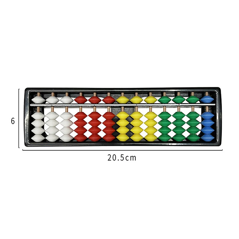 1PC Math Learning Tool For Children Portable Chinese 13 Digits Column Abacus Arithmetic Soroban Calculating Counting