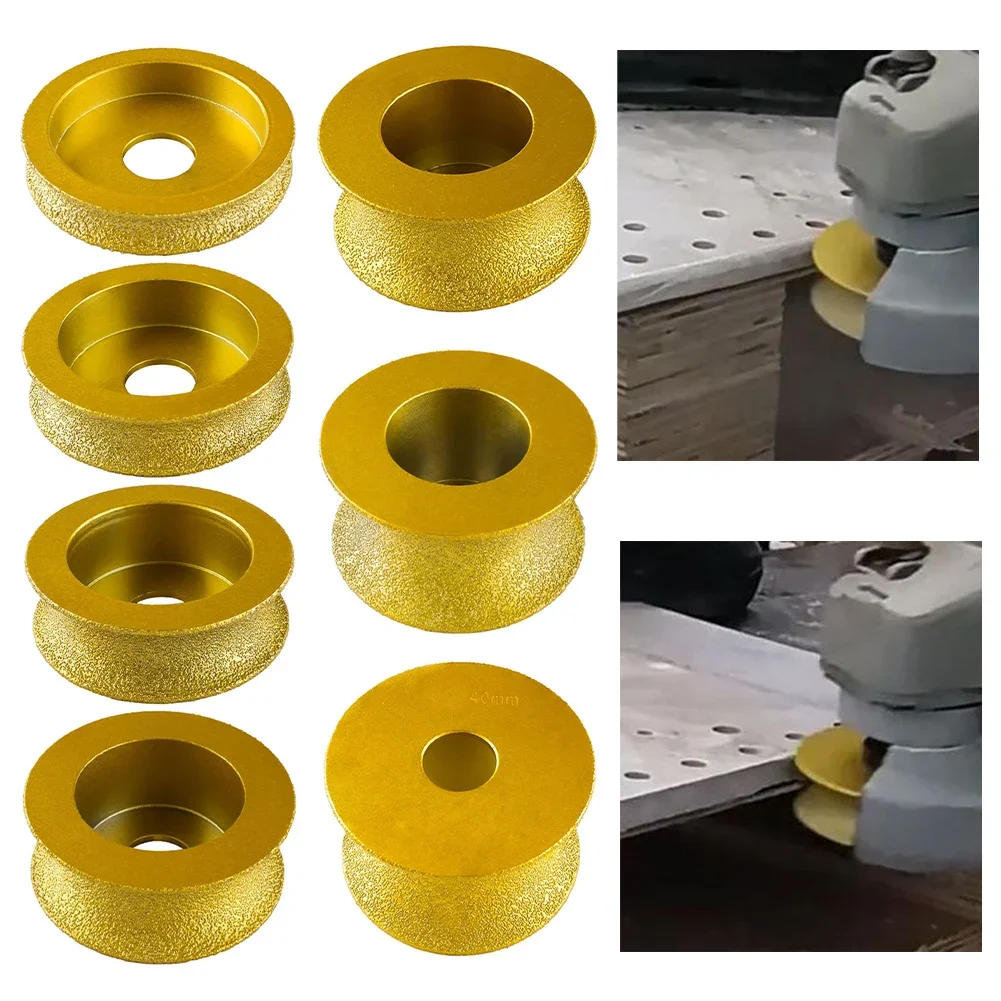 

1PC 74 X 20mm Dry Vacuum Brazed Profile Grinding Disc Wheel Bullnose Edge Abrasive For Grinder Grinding Wheel Marble Edging Disc