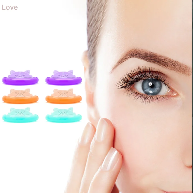 5 Par Silikonowych Naklejek do Trwałej na Rzęsy w Kształcie Kota Bez Użycia Kleju, Samoprzylepne Wałeczki do Rzęs, Osłonki do Liftingu, Aplikatory do Podkręcania Rzęs 3D