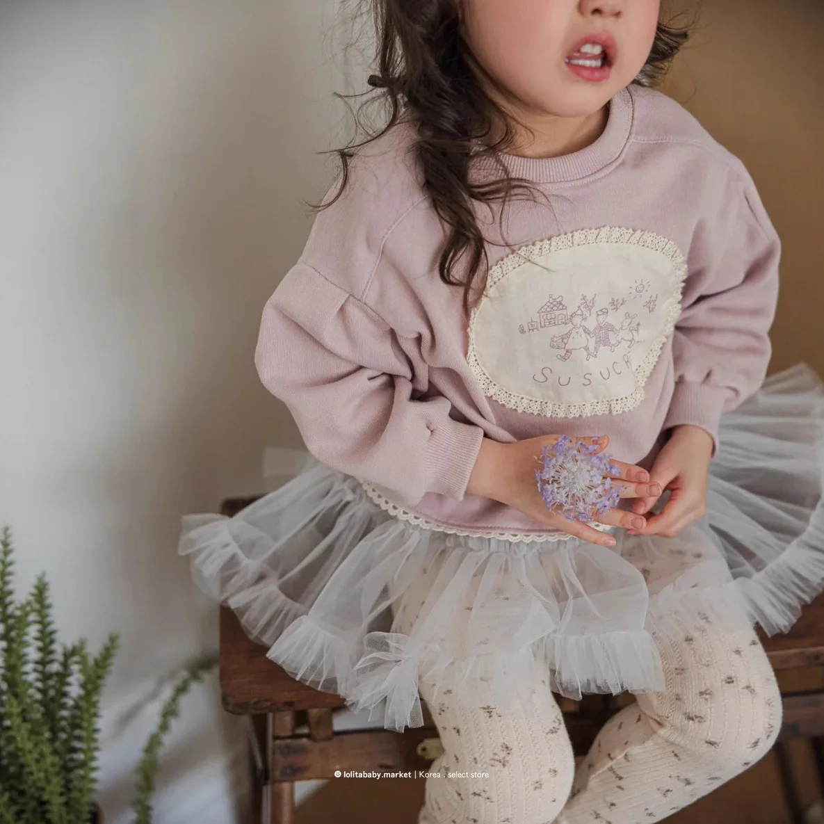 

2025 Autumn New Girls Long Sleeve Sweatshirt Children Clothes Baby Girl Cotton Casual Pullover Kids Fashion Patch Sweatshirt