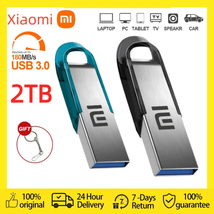 XIAOMI usb3 Memoria USB 3,0 de alta velocidad, Pendrive de 2TB, 512GB, 256GB, 128GB, 0, el mejor regalo