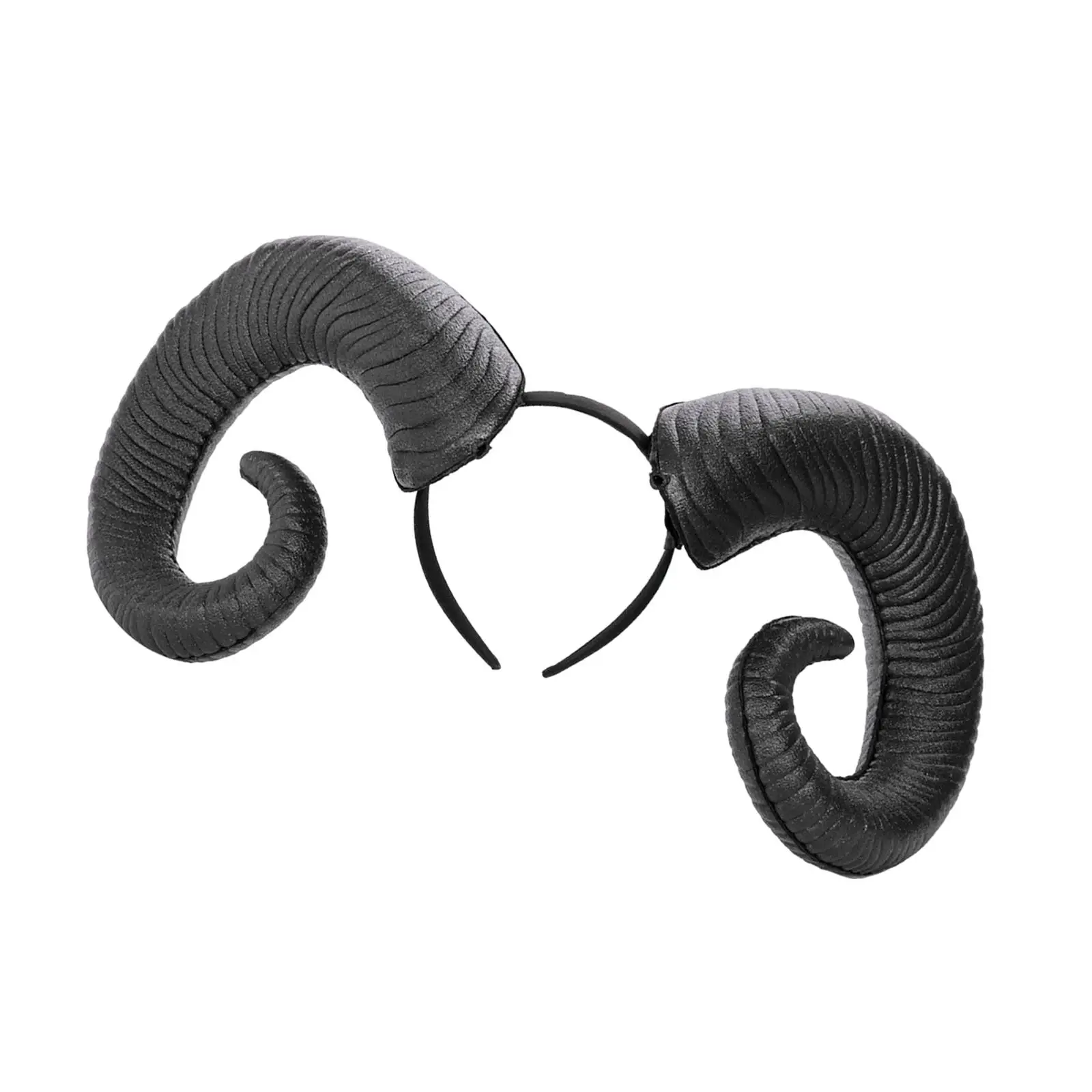 Fashion Headband Party Prop Hair Band Goat Horn Hairpin Big RAM Horns Gothic Sheep for Cosplay Women Men Christmas Performance