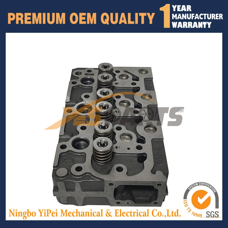 New D1302 Engine Complete Diesel Cylinder Head For Kubota D1302 With Valves