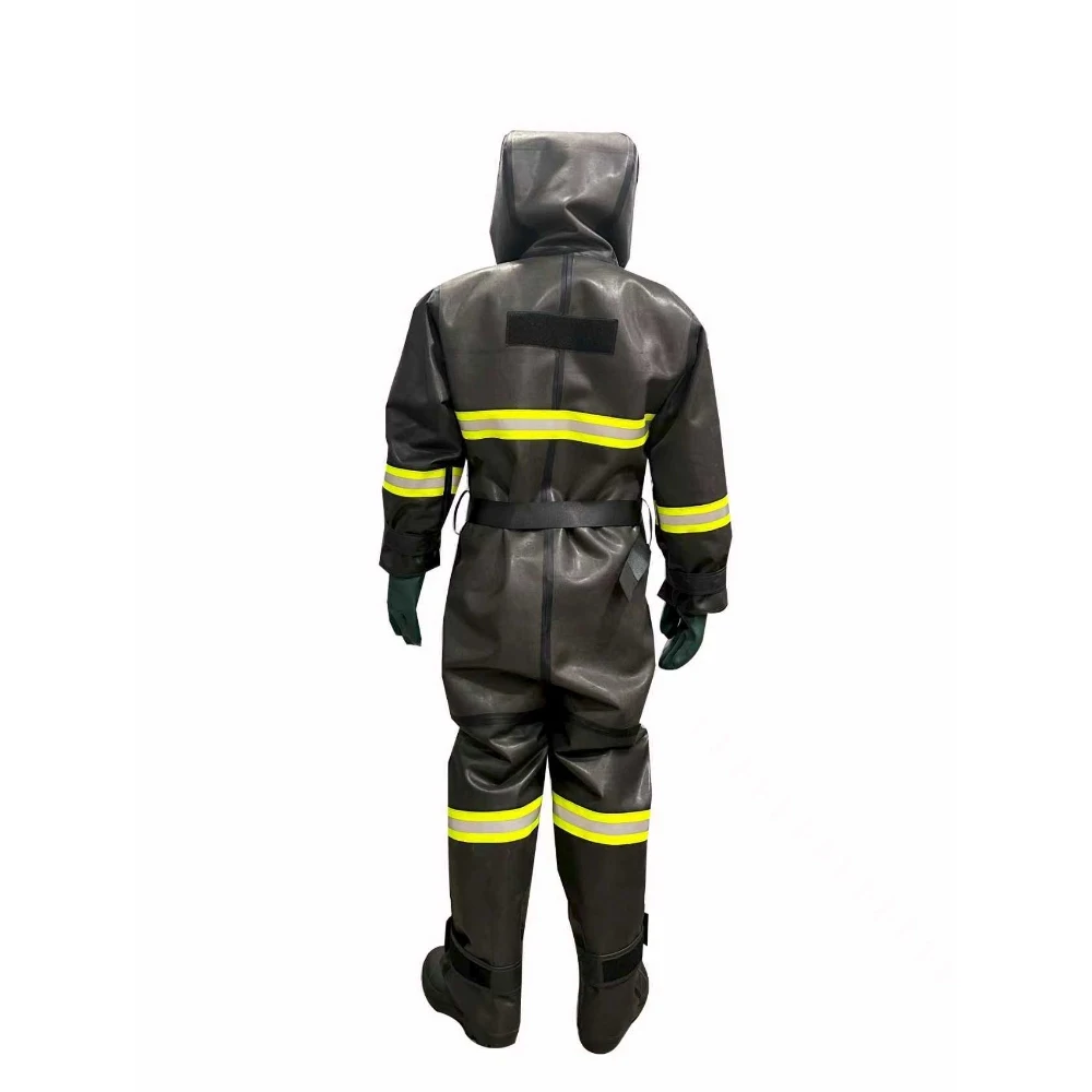 Sealed NBC Barrier Coverall  Flame Retardant & ESD-Safe, Integrated Hood, for Nuclear/Chemical Emergency Response