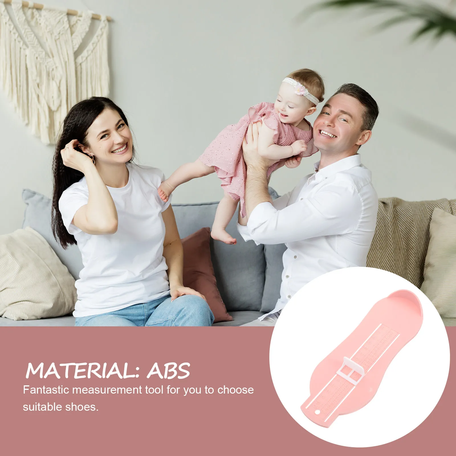 

Измеритель размера стопы, розовый измерительный прибор для обуви