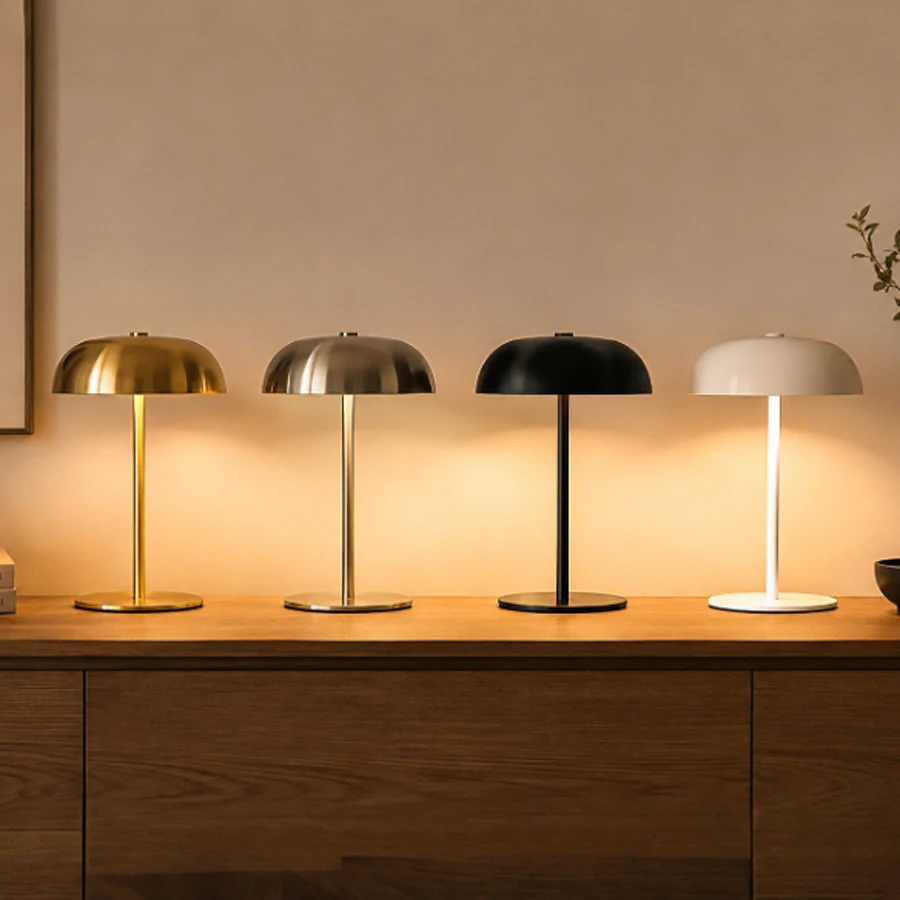 Kabellose LED-Tischlampe mit 3 Lichtfarben, Touch-Dimmbar, Wiederaufladbare Tragbare Nachttischlampe für Schlafzimmer, Büro, Dekoration, Geschenk