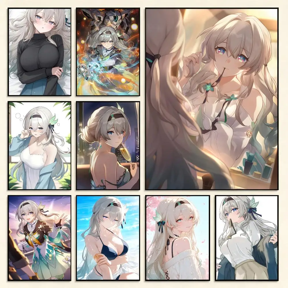 Game Character Honkai Star Rail Firefly Poster Digital Solvent Print Waterproof PP Fade-Resistant Wall Art Room Decor Gift