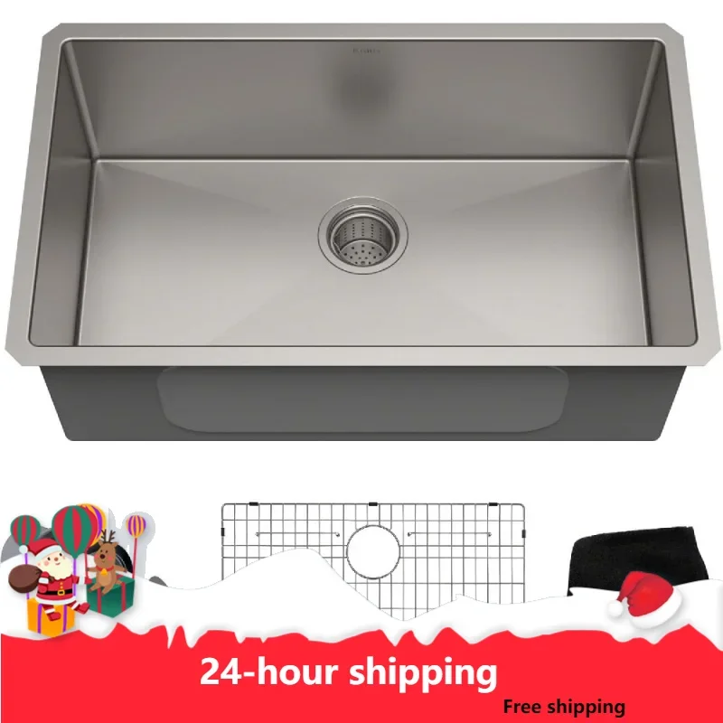 

Standart Pro 30 -Inch Undermount Single Bowl 16 Gauge Stainless Steel Kitchen Sink