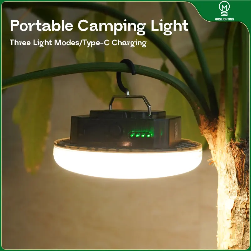 

MOSLIGHTING 7200 мАч уличный светодиодный фонарь для кемпинга подвесная лампа для палатки USB перезаряжаемый светильник портативный фонарик аварийное освещение