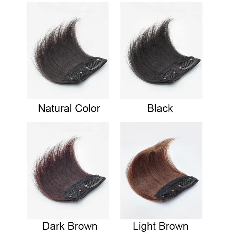 여성용 투명 헤어 익스텐션 클립온, 단일 부품 볼륨 증강 헤어피스, 풍성한 인모 탑 패드 클립온, 합성 헤어