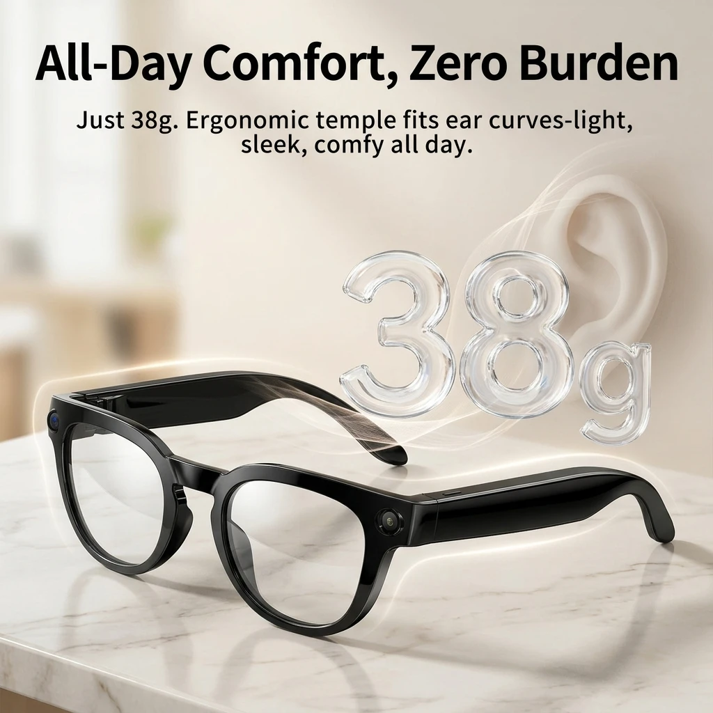 2026 AI Smart Glasses with 800 - Audio Music Arabic ulasan dan harga