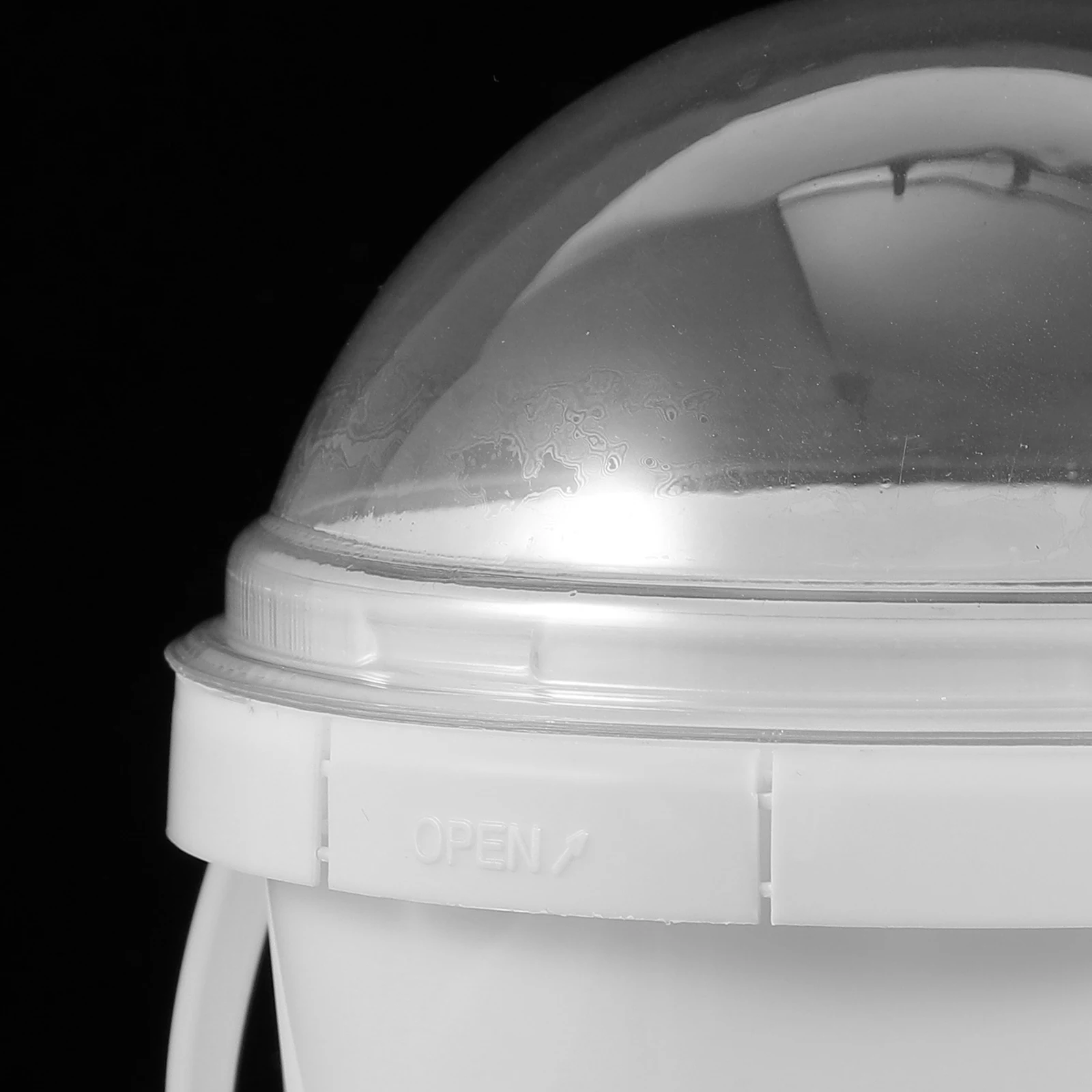 

5Pcs Plastic Snack Buckets Popcorn Buckets Clear with Lid Handle Food Grade Containers for Ice Cream Candy Chips Cold Drink