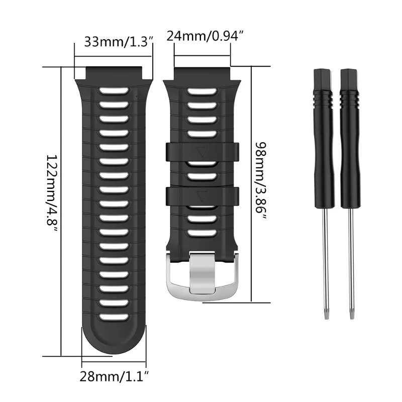 Correa sílice para reloj inteligente Garmin-Forerunner 920XT, pulsera con bucle, envío directo