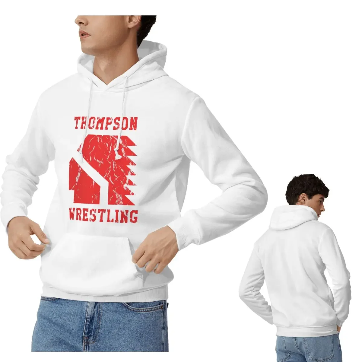 

Толстовки Thompson для борьбы с средней школы (Vision Quest), мужские и женские повседневные пуловеры, кофты, одежда с длинными рукавами, осень-зима