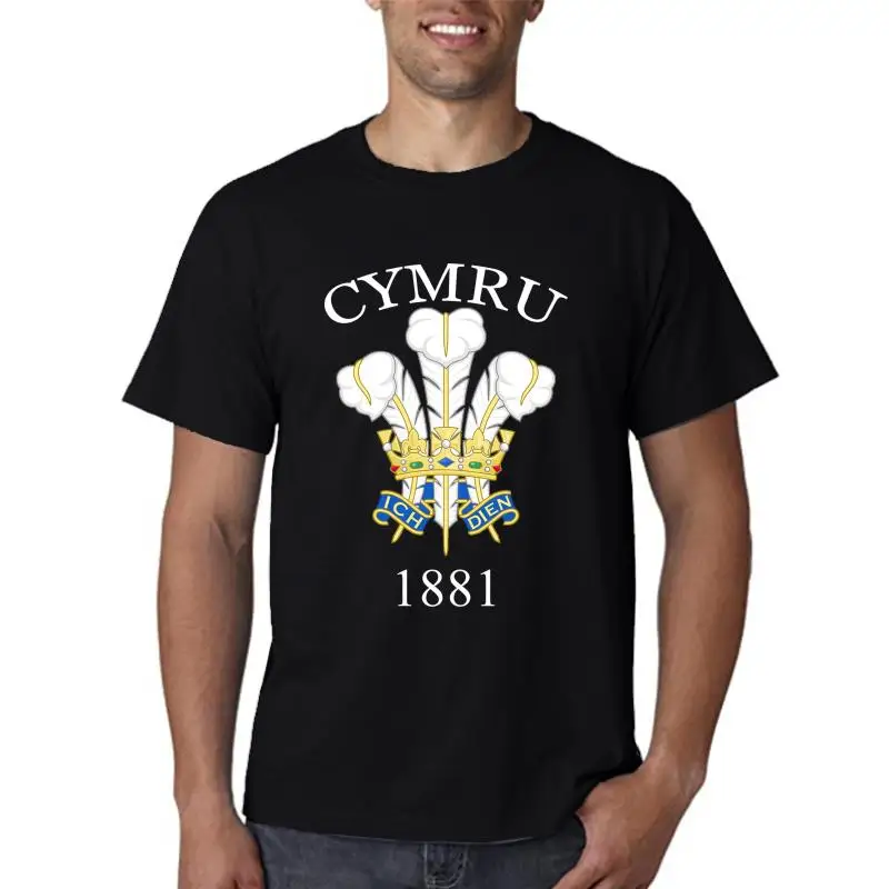 Top Fashion 3D Letters Print  Fashion Cotton Cymru Welsh Retro Rugbyer T Shirt Vintage Supporter Fan Printed T Shirts