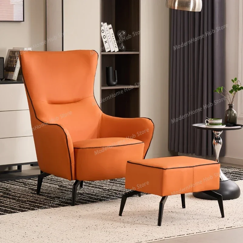 

Кресло-реклайнер с подставкой для ног, черное, для балкона, оранжевое, для квартиры, современная мебель для гостиной