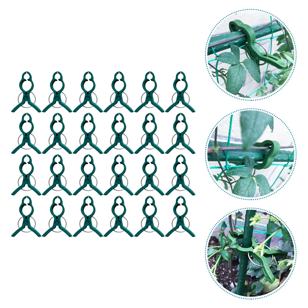 

50 Pcs Garden Clips Vine Plants Vegetable Support Clamp Plastic Grafting Bending Miss