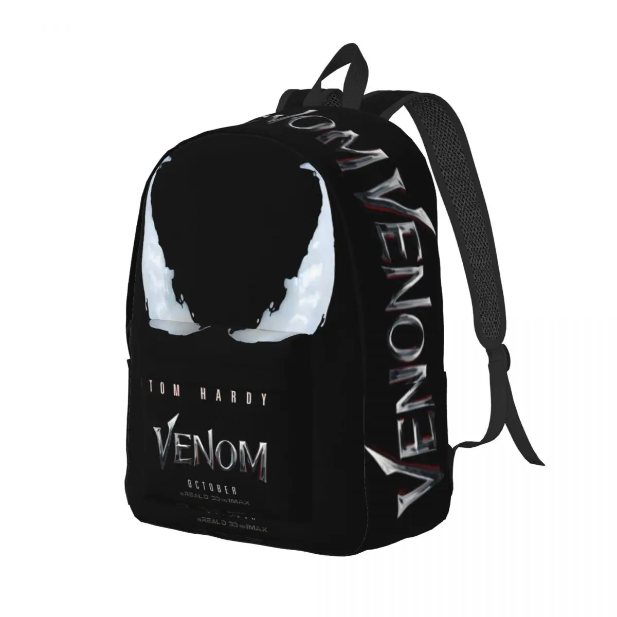 Venom Bookbag Marvel Spider Man Venom For Women Good Quality For School Birthday Gift Retro Washable Schoolbag