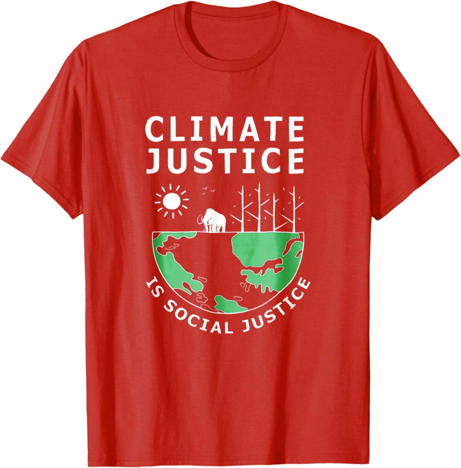 Earth Day Climate Change Climate Justice Is Social Justice T-Shirt Cotton T Shirt Casual Summer Top Graphic Tee Men Women Unisex