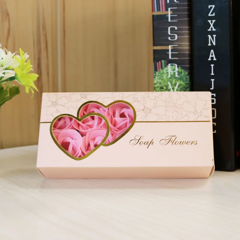 10pcs/box Handmade Soap Flower Gift for Mother's Day Women Valentine's Day Gift Imitation Rose Soap Flower Wedding Present