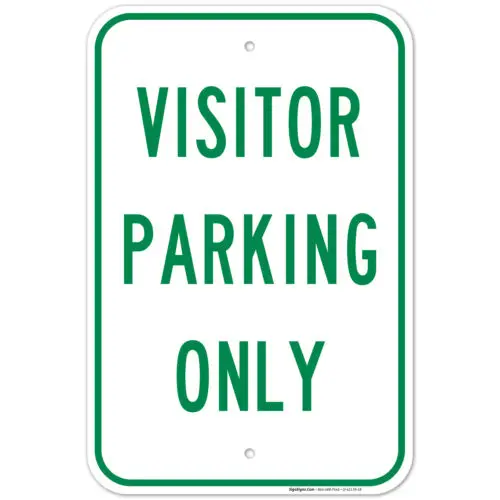 Visitor Parking Only Sign, No Parking Sign,