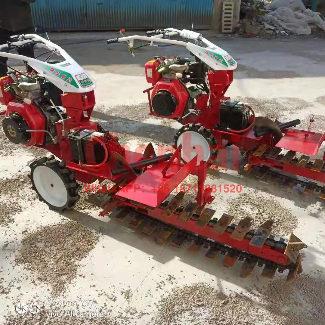 Top quality trencher 9-30cm width trencher 10-150 cm depth chain trencher for 3 feet fepth ditching pipe machine