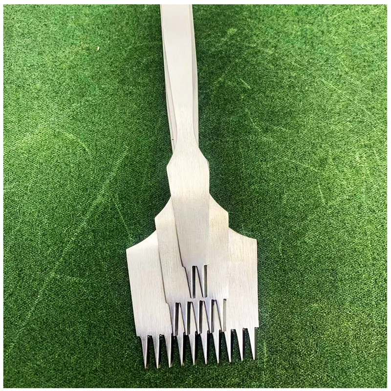 

Mr tomato upgrade Leather Stitching French style mirror face Chisel Hole Punches Tools Set Craft Polished Prongs Lacing Stitch